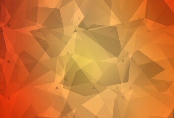 Light Orange vector pattern with random polygonals.