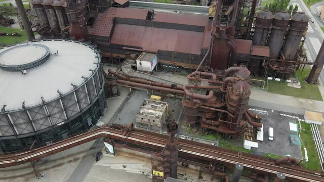 Site of the former blast furnaces in metallurgical area of Dolni Vitkovice (Lower Vitkovice), Ostrava, Czech Republic