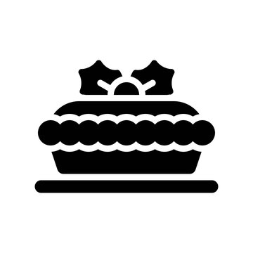 Mince Pie Icon, Christmas Food And Drink Vector