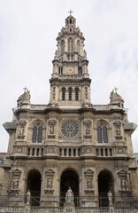 Fototapeta na wymiar View of the Cathedral of the Holy Trinity on the Square d'Estienne d'Orves