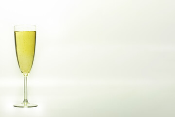 Coupe de champagne - flute de champagne - fond clair