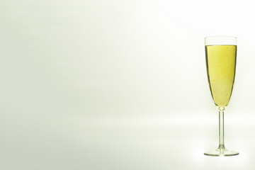 Coupe de champagne - flute de champagne - fond clair
