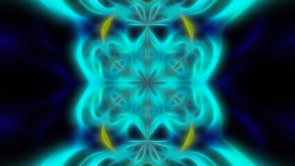 Abstract neon fractal futuristic background