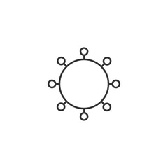 Teamwork. Partnership. Friendship. Unity icon. Stock vector illustration isolated on white background.