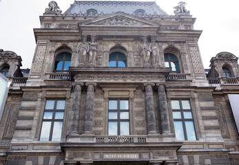 Entrance to the Louvre Museum from Rivoli Street