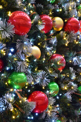 Sapin de Noël scintillant