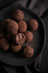 truffes au chocolat de noël