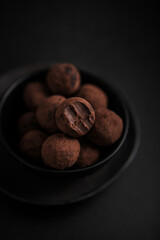 truffes au chocolat de noël