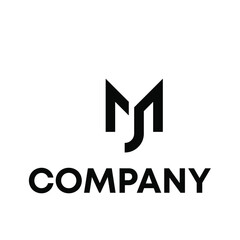 Abstract letter MJ logo
