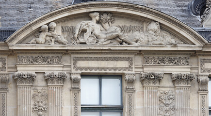  The Louvre. Architectural furniture of buildings