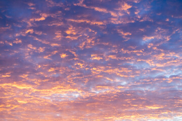 Naklejka na ściany i meble Sunrise, sunset purple red orange sky, beautiful sunrise, sunset. Sky Wallpaper, dawn sky Wallpaper