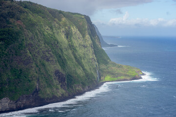 Cliffs north of Waipio valley - Hawaii island, Hawaii, USA - 398090580