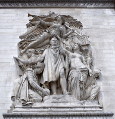  Triumphal Arch. Sculpture "Triumph of 1810" on the occasion of the signing of the Vienna Peace Treaty, sculptor Corto