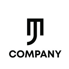 Abstract letter MJ logo