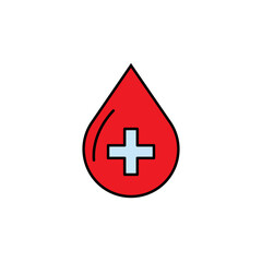 Obraz premium blood donation line icon. Signs and symbols can be used for web, logo, mobile app, UI, UX