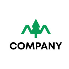 M pine logo