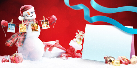 Schneemann - Weihnachtsmotiv