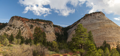 Rock formations at Zion National Park, Utah, USA