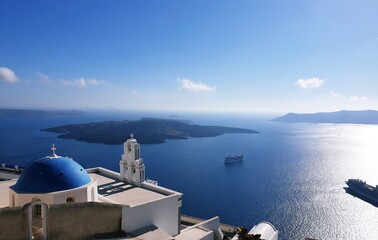 Fototapeta na wymiar Beautiful views of Santorini Island, Greece