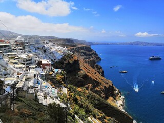 Fototapeta na wymiar Beautiful views of Santorini Island, Greece