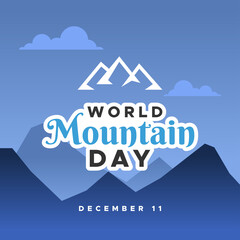 World Mountain Day Design Template Illustration