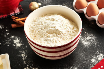 Flour and Ingredients for Holiday Baking