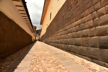 Inca walls in cusco ,Peru