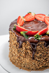 Delicious cake for Valentine's Day as a gift