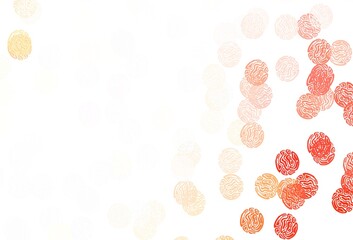 Light Green, Red vector pattern with spheres.