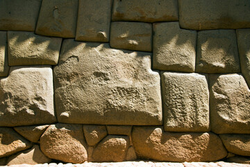 twelve angled stone in cusco,Peru  inca walls
