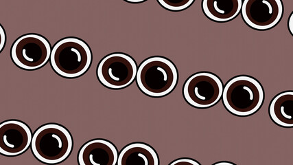 Brown eyes pattern on brown background