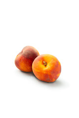 peaches isolated on white background