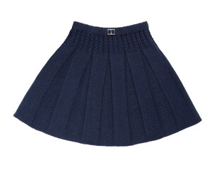 Blue children knit  skirt.