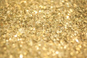 gold texture Golden sequins as background