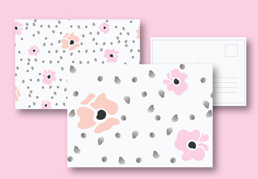 Floral Pattern Social Layout Set