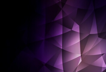 Obraz premium Dark Purple vector abstract mosaic backdrop.