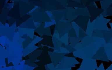 Dark BLUE vector pattern with polygonal style.