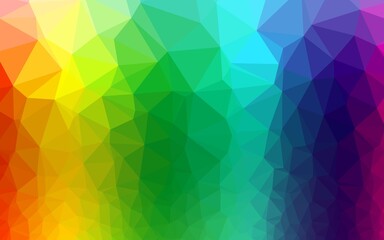 Fototapeta premium Light Multicolor, Rainbow vector abstract mosaic backdrop. A sample with polygonal shapes. Elegant pattern for a brand book.