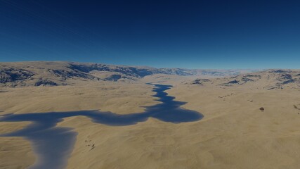 alien planet landscape, science fiction illustration, view from a beautiful planet, beautiful space background 3d render
