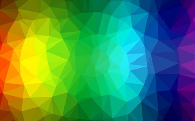 Light Multicolor, Rainbow vector polygonal pattern. Shining colored illustration in a Brand new style. Elegant pattern for a brand book.