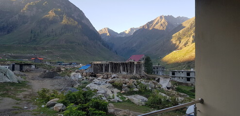 mountain village in the mountains