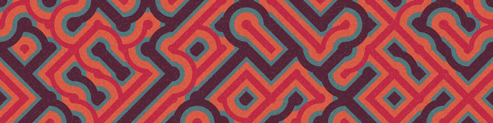 Abstract Geometric Pattern generative computational art illustration