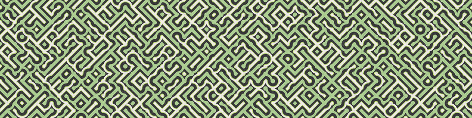 Fototapeta premium Abstract Geometric Pattern generative computational art illustration