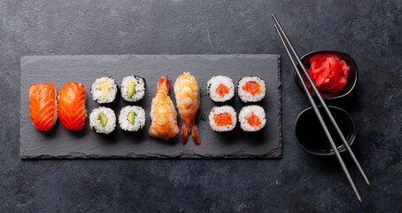 Japanese sushi set © evgeeenius
