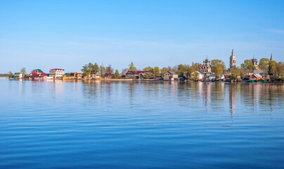 Blue waters of Lake Seliger