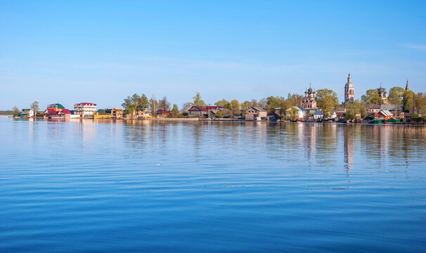 Blue waters of Lake Seliger