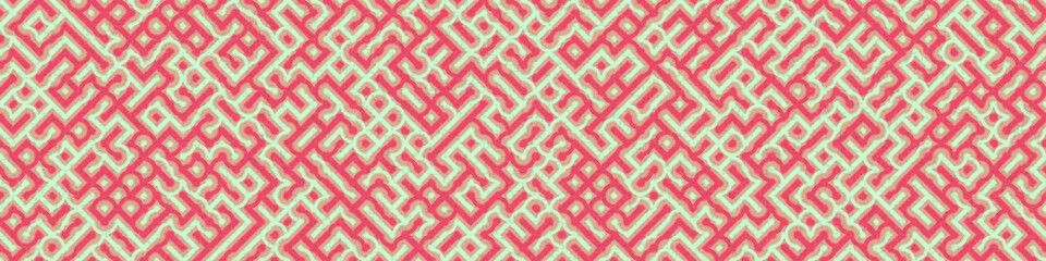 Abstract Geometric Pattern generative computational art illustration