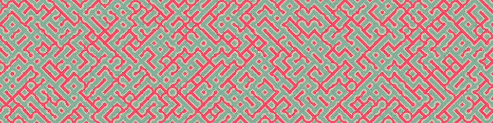 Abstract Geometric Pattern generative computational art illustration