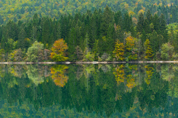 Lake Bohinj, Triglav National Park, Julian Alps, Municipality of Bohinj, Slovenia, Europe