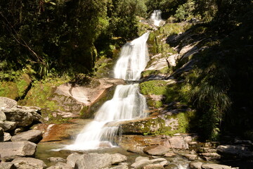 Waterfall at Haast Pass at Mount Aspiring National Park